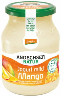 Andechser Natur Jogurt Mild Mango, 500 Gr Glas Ger