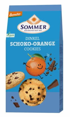 Sommer & Co. Dinkel Schoko-Orange Cookies, 150 G P