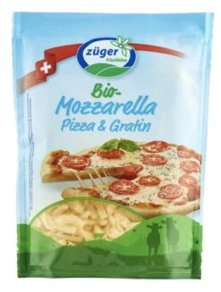 Züger Mozzarella Gerieben, 150 G Beutel