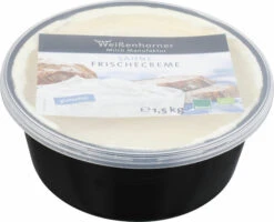 Weißenhorner Milch Manufaktur FrischeCreme Sahne, 1,5 Kg Schale , Mind. 25%