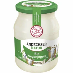 Andechser Natur Ziegenjogurt, 500 Gr Glas Gerührt