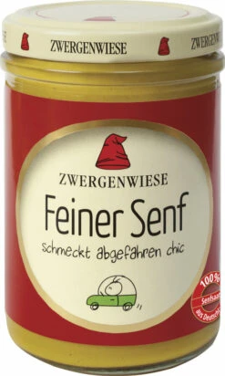 Zwergenwiese Feiner Senf, 160 Ml Glas
