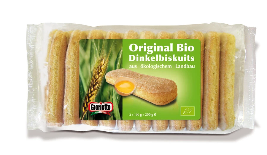 Giorietto Dinkel-Löffelbiskuits, 200 G Packung 3 Giorietto Dinkel-Löffelbiskuits, 200 G Packung