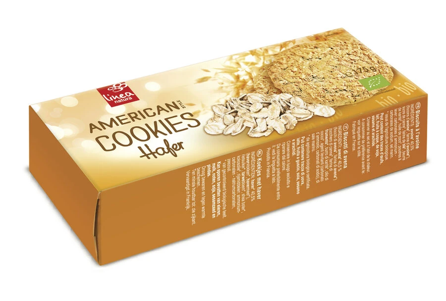 Linea Natura American Hafer Cookies, 175 G Packung 3 Linea Natura American Hafer Cookies, 175 G Packung