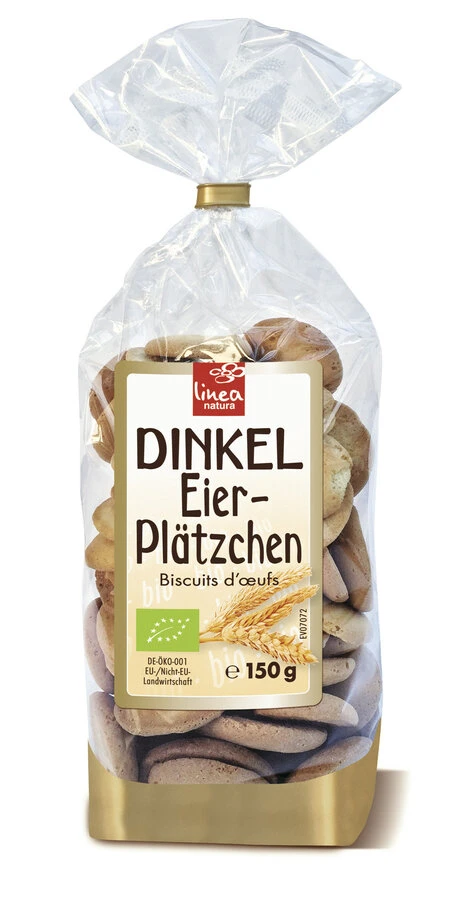 Linea Natura Dinkel Eierplätzchen, 150 G Packung 3 Linea Natura Dinkel Eierplätzchen, 150 G Packung