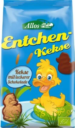 Allos Entchen-Kekse Mit Vollmilch-Schokolade, 150