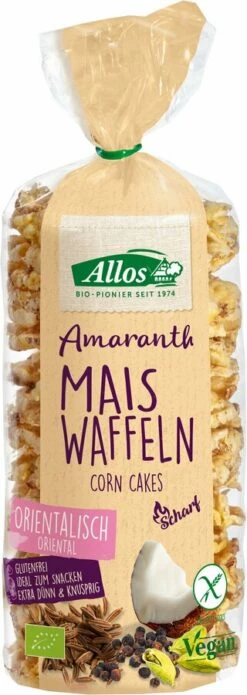 Allos Amaranth-Mais-Waffeln Orientalische Gewürze,