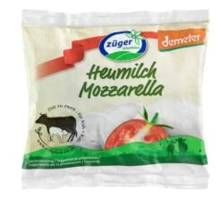 Züger Demeter Heumilch Mozzarella, 200 Gr Beutel (100 Gr)