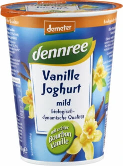 Dennree Fruchtjoghurt Vanille, 400 Gr K3-Becher Cr