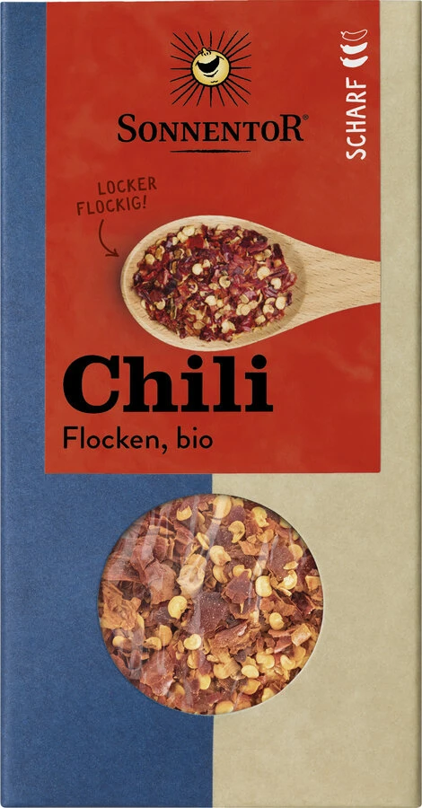 Sonnentor Chili Flocken, 45 Gr Packung 3 Sonnentor Chili Flocken, 45 Gr Packung