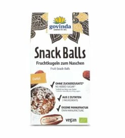 Govinda Snack Balls Dattel, 100 Gr Packung