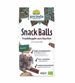 Govinda Snack Balls Mandel, 100 Gr Packung