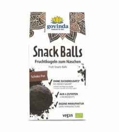Govinda Snack Balls Schoko Pur, 100 Gr Packung