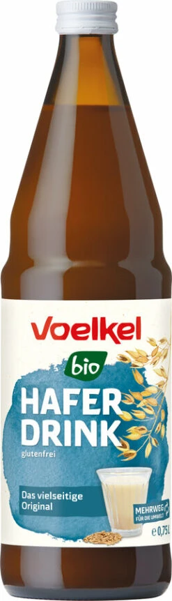 Voelkel Hafer Drink Glutenfrei, 0,75 Ltr Flasche