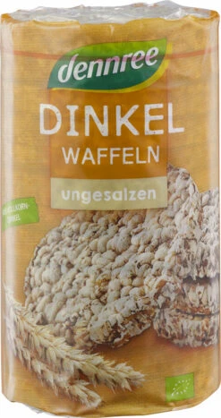 Dennree Dinkelwaffeln Ungesalzen, 100 Gr Packung