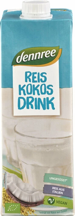 Dennree Reis-Kokos Drink, 1 Ltr Packung