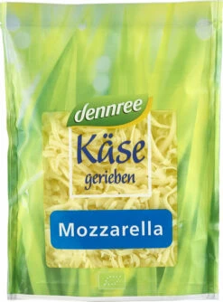 Dennree Mozzarella Gerieben, 150 G Beutel