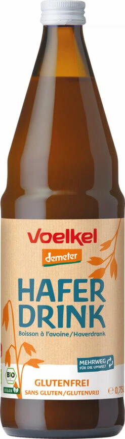 Voelkel Hafer Drink Demeter, 0,75 Ltr Flasche