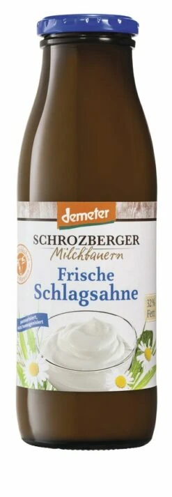 Schrozberger Milchbauern Schlagsahne, 500 Gr Flasc