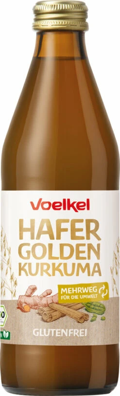Voelkel Hafer Golden Kurkuma, 0,33 Ltr Flasche