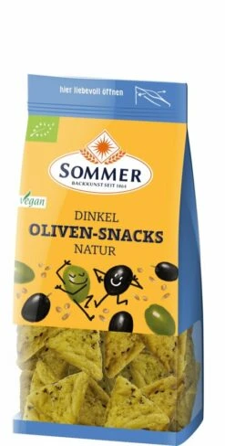 Sommer & Co. Oliven-Snacks Natur, 150 G Packung