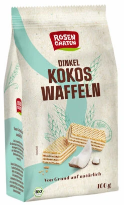 Rosengarten Dinkel-Kokoswaffeln, 100 G Packung