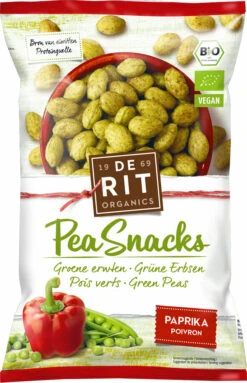 De Rit Pea Snacks Paprika, 70 G Packung