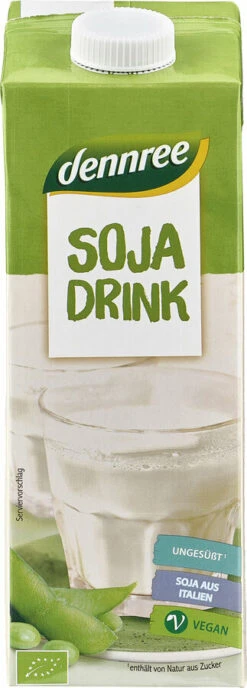 Dennree Sojadrink Natur, 1 Ltr Tetra Pack