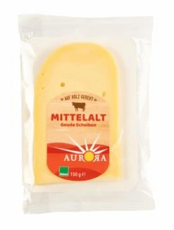 Aurora Gold Gouda Mittelalt In Scheiben, 150 G Pac