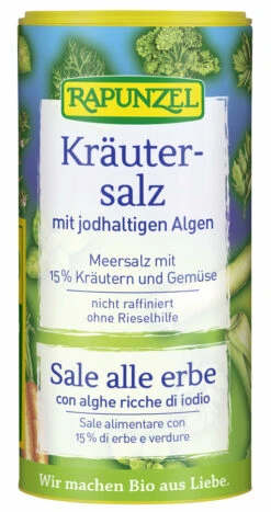 Rapunzel Kräutersalz Jodiert Mit 15% Kräutern U.