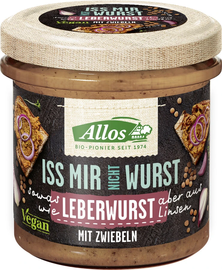 Allos Iss Mir Nicht Wurst Leberwurst Mit Zwiebel, 3 Allos Iss Mir Nicht Wurst Leberwurst Mit Zwiebel,