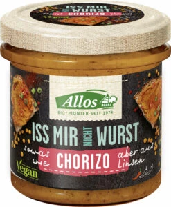 Allos Iss Mir Nicht Wurst Chorizo, 135 Gr Glas
