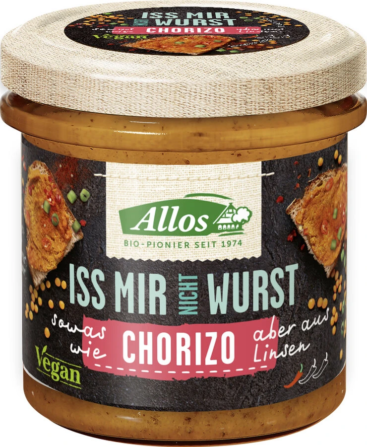 Allos Iss Mir Nicht Wurst Chorizo, 135 Gr Glas 3 Allos Iss Mir Nicht Wurst Chorizo, 135 Gr Glas