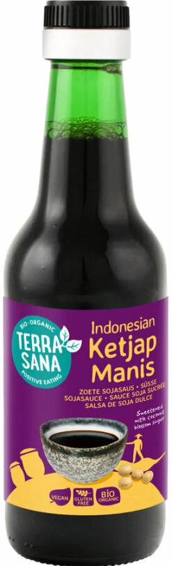 Terrasana Ketjap Manis, 250 Ml Flasche