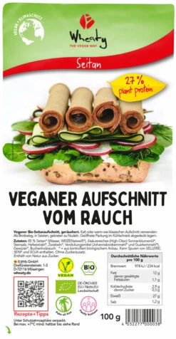 Wheaty Wheaty Veganer Aufschnitt Vom Rauch, 100 Gr