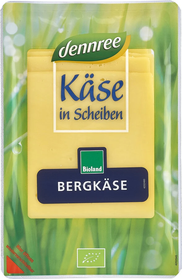 Dennree Bergkäse In Scheiben, 125 G Packung 3 Dennree Bergkäse In Scheiben, 125 G Packung