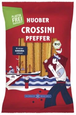 Huober Brezel Crossini Pfeffer, 100 G Packung