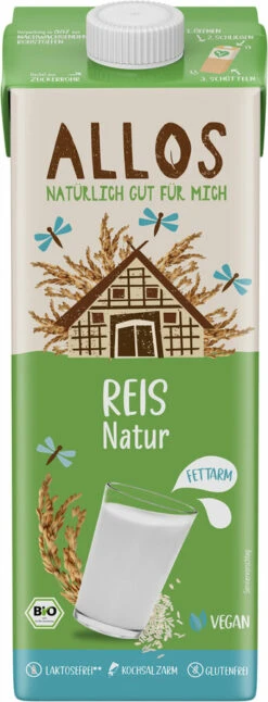 Allos Reis Drink Naturell, 1 Ltr Packung