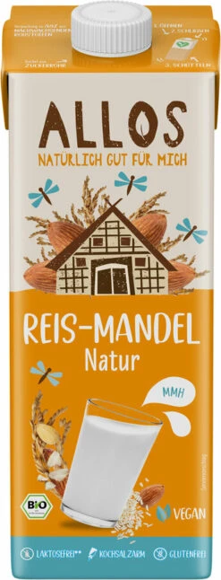 Allos Reis Mandel Drink, 1 Ltr Packung