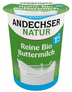 Andechser Natur Buttermilch Max. 1%, 500 G Becher