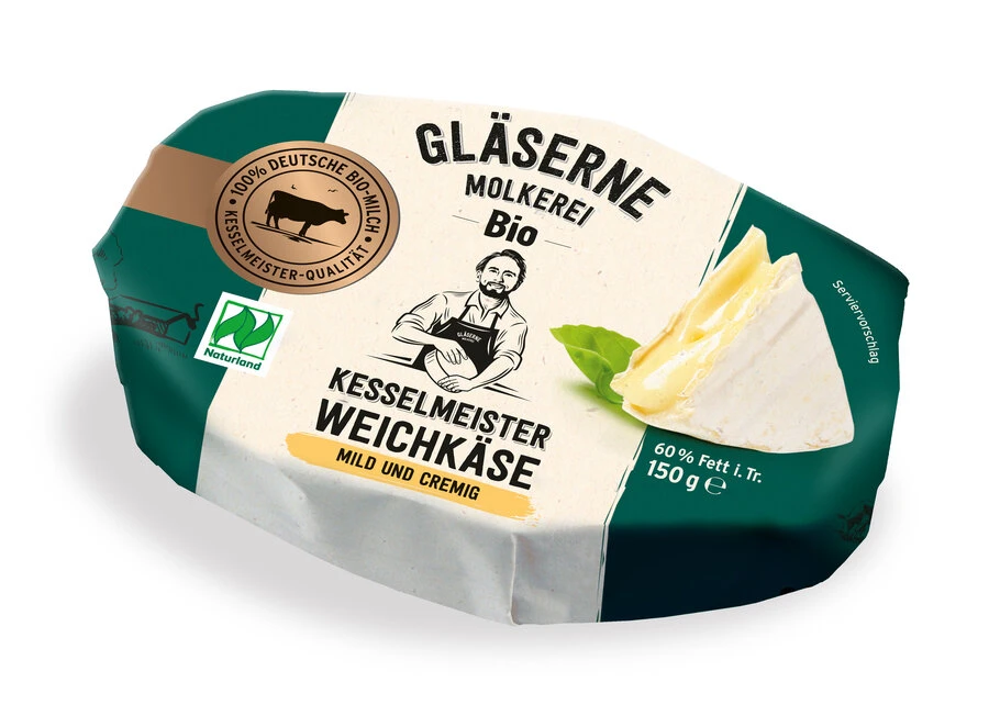 Gläserne Molkerei Kesselmeister Weichkäse, 150 G S 3 Gläserne Molkerei Kesselmeister Weichkäse, 150 G S