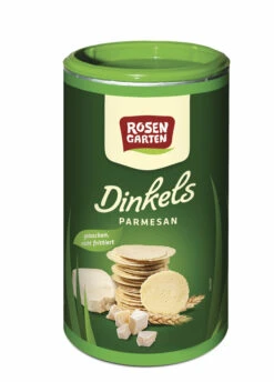 Rosengarten Dinkels Parmesan Cräcker, 100 G Dose