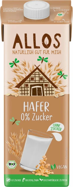 Allos Hafer 0% Zucker Drink, 1 Ltr Packung