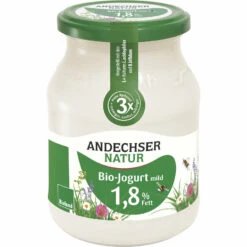 Andechser Natur Jogurt Mild Natur, 500 Gr Glas Ger
