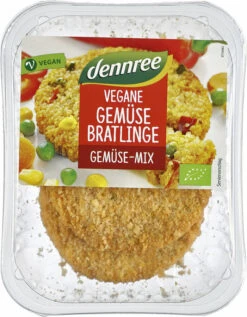 Dennree Gemüsebratlinge Gemüse-Mix, 160 Gr Packung