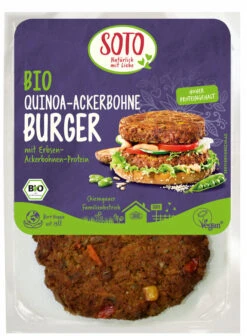 SOTO Burger Quinoa & Ackerbohne, 150 G Packung
