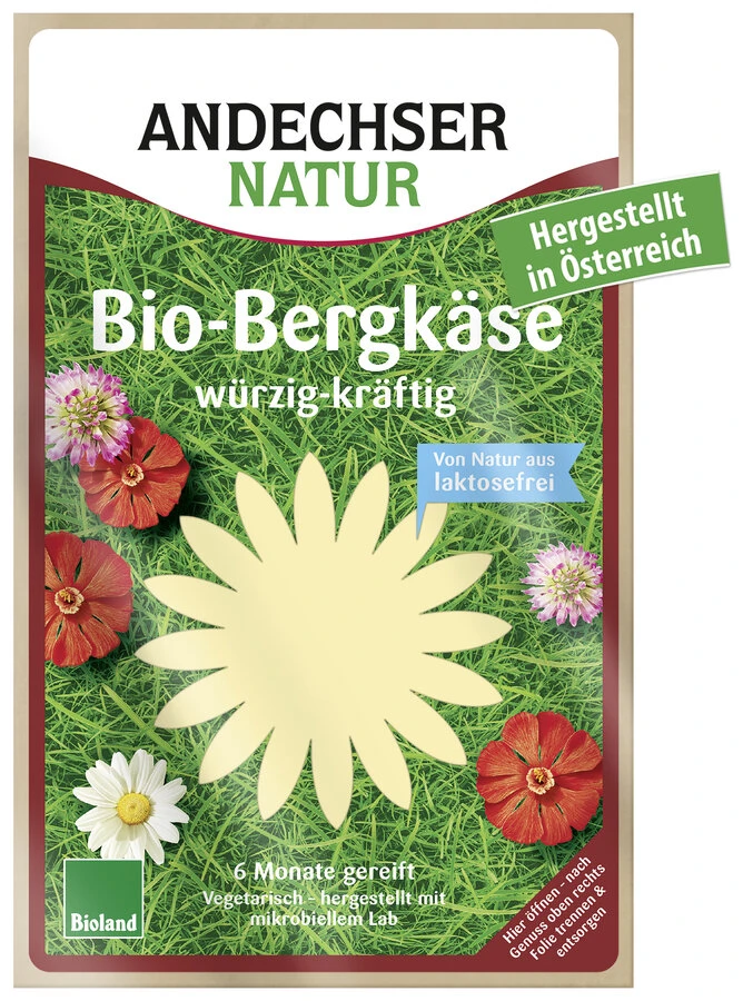 Andechser Natur Bergkäse In Scheiben, 125 G Packun 3 Andechser Natur Bergkäse In Scheiben, 125 G Packun