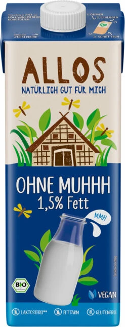 Allos Ohne Muhhh Drink, 1 Ltr Packung 1,5% Fett
