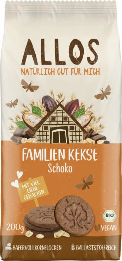 Allos Familienkeks Schoko, 200 G Packung