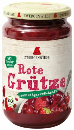 Zwergenwiese Rote Grütze, 350 G Glas